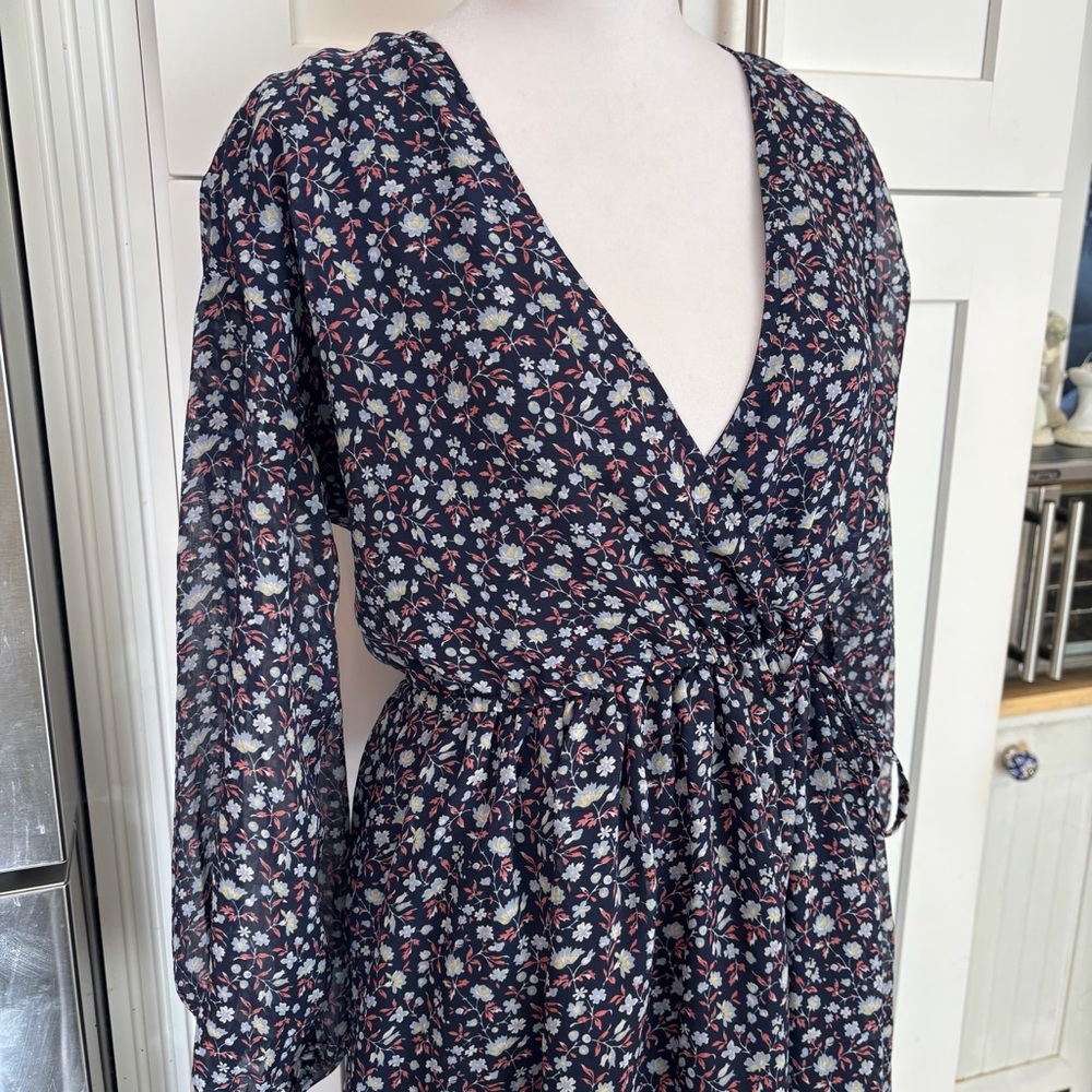 Madewell Tie Waist Midi Dress in Harvest Vine Size Small - Picture 10 of 13